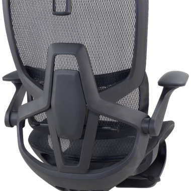 sedia ergonomica nero halo z3 rete transpirante braccioli regolabili 4d supporto lombare poggiatesta poggiapiedi estensibile 5