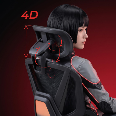 sedia ergonomica nero glide ultra rete transpirante braccioli regolabili 5d supporto lombare poggiatesta poggiapiedi estensibile 11