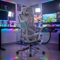Sedia ergonomica di alta gamma Glide Ultra con supporto lombare 4D e poggiapiedi