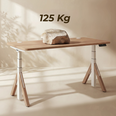 scrivania regolabile in altezza bianco red oak erghos nature 7