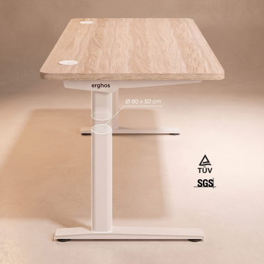 scrivania ufficio bianco warm white struttura bianca 8