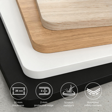 scrivania regolabile in altezza bianco red oak erghos pro 8