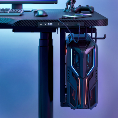 scrivania gaming nero stratos pro 13