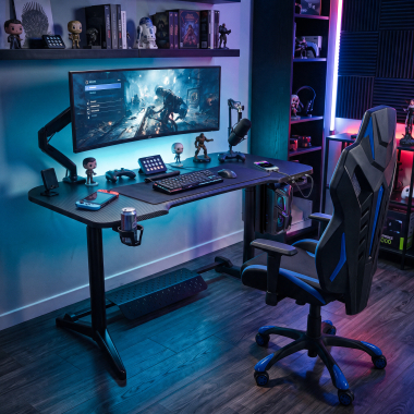 scrivania gaming nero stratos pro 2