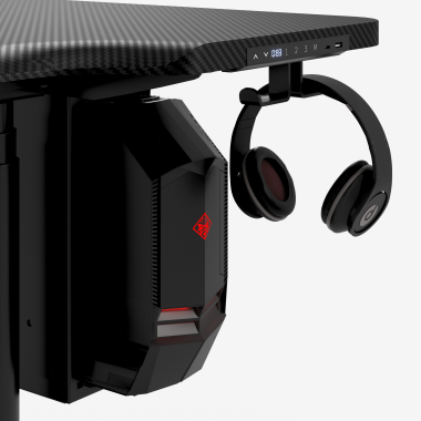 scrivania gaming nero stratos pro 7