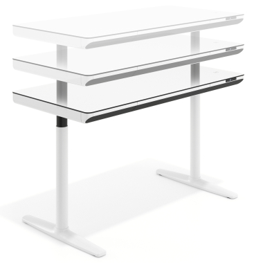 scrivania regolabile in altezza bianco bianco nolan 4