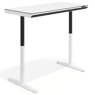 scrivania regolabile in altezza bianco bianco nolan 9