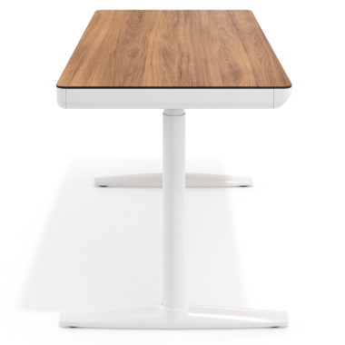 scrivania regolabile in altezza bianco light walnut nolan 8