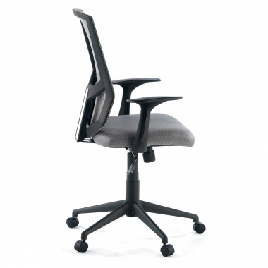 sedia girevole grigio archer rete transpirante braccioli fissi supporto lombare 4