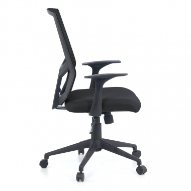 sedia girevole nero archer rete transpirante braccioli fissi supporto lombare 4
