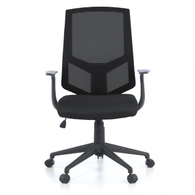 sedia girevole nero archer rete transpirante braccioli fissi supporto lombare 3