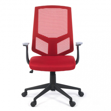 sedia girevole rosso archer rete transpirante braccioli fissi supporto lombare 3