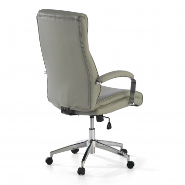 poltrona da ufficio grigio counter ecopelle braccioli imbottiti 6