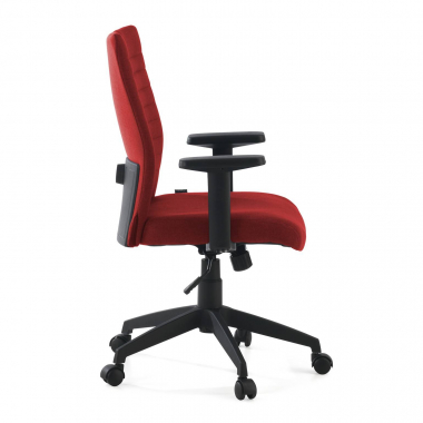 sedia girevole rosso kobe tessuto braccioli fissi supporto lombare 6
