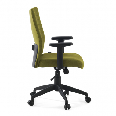 sedia girevole verde kobe tessuto braccioli fissi supporto lombare 6