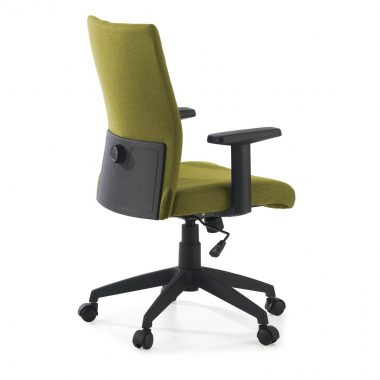 sedia girevole verde kobe tessuto braccioli fissi supporto lombare 7