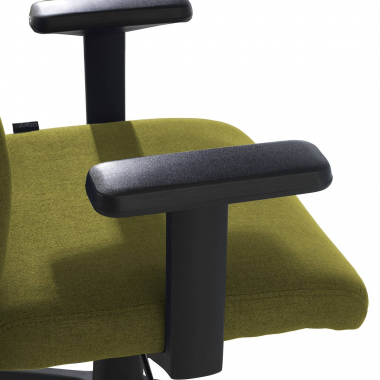 sedia girevole verde kobe tessuto braccioli fissi supporto lombare 5