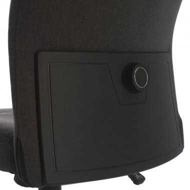 sedia girevole nero kobe tessuto braccioli fissi supporto lombare 4