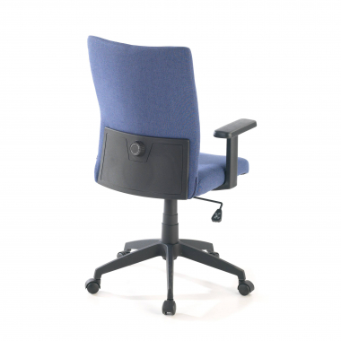 sedia girevole blu kobe tessuto braccioli fissi supporto lombare 8