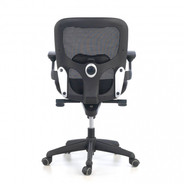 sedia ergonomica nero sedia da ufficio rete transpirante braccioli mobili supporto lombare 7