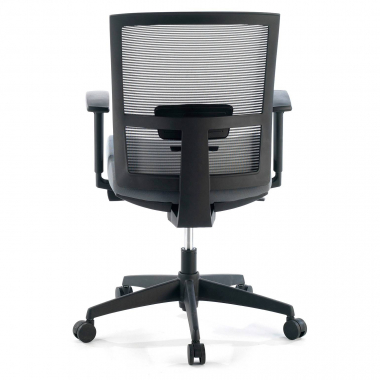 sedia ergonomica grigio struttura nera rete transpirante braccioli regolabili 1d supporto lombare 7