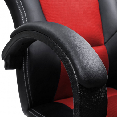 sedia gaming rosso racer ecopelle braccioli fissi 5