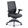 Sedia da ufficio professionale Five, rossa, cuscino lombare, completamente regolabile