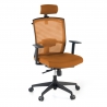 Sedia Ufficio Ergonomica Akira white con poggiatesta