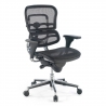 Sedia per ufficio Ergohuman, modello premium, alluminio, rete