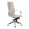Poltrona da ufficio design Brenton, schienale alto, struttura nera, ecopelle