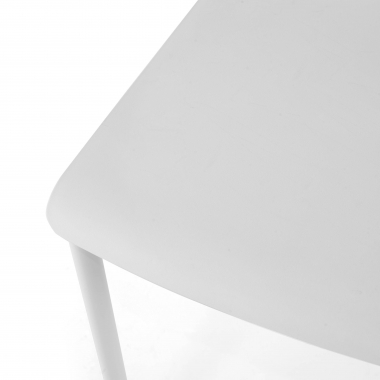 sedia da conferenza bianco monza di plastica senza braccioli 5