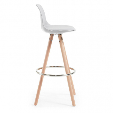sgabello da cucina grigio sgabello gambe in legno ecopelle senza braccioli 3