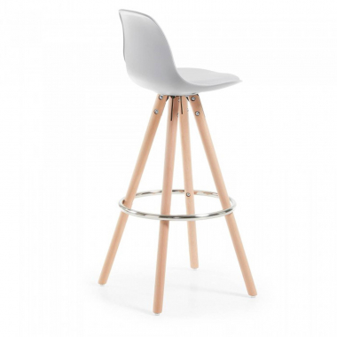 sgabello da cucina grigio sgabello gambe in legno ecopelle senza braccioli 5