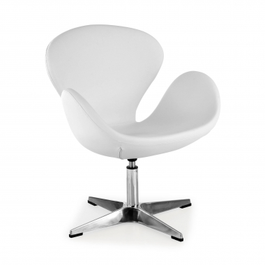sedia per sala dattesa bianco club ecopelle senza braccioli 1