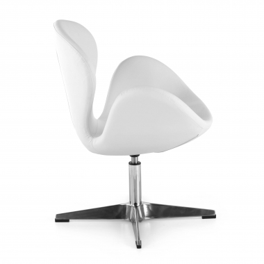 sedia per sala dattesa bianco club ecopelle senza braccioli 4