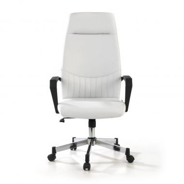 poltrona da ufficio bianco victory ecopelle braccioli fissi 3