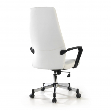 poltrona da ufficio bianco victory ecopelle braccioli fissi 6