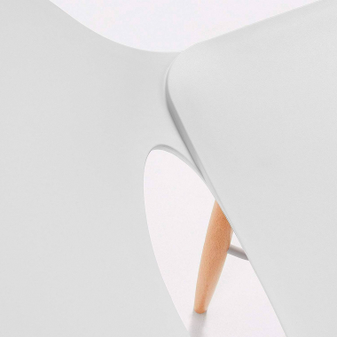 sedia scrivania per bambini bianco joy di plastica senza braccioli 5