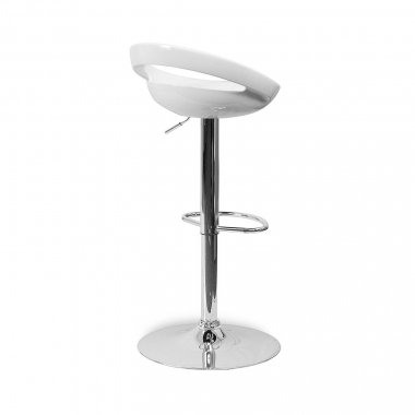 sgabello da cucina bianco danko di plastica senza braccioli 8