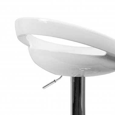 sgabello da cucina bianco danko di plastica senza braccioli 4