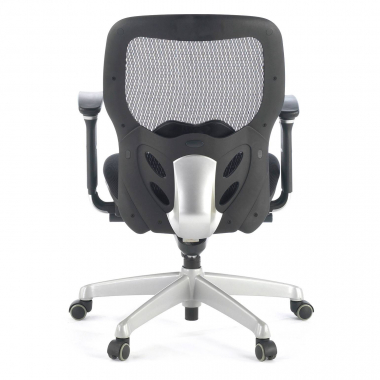 sedia smart working nero senza poggiatesta rete transpirante braccioli regolabili 3d supporto lombare 7