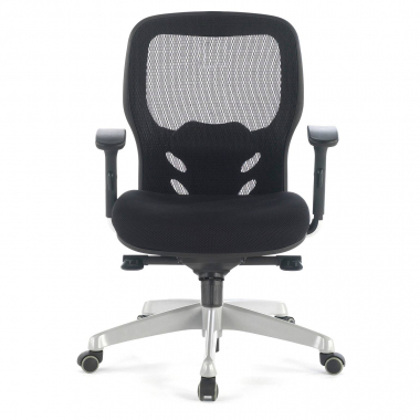 sedia smart working nero senza poggiatesta rete transpirante braccioli regolabili 3d supporto lombare 4