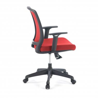 sedia girevole rosso sedia struttura nera rete transpirante braccioli regolabili 1d 6