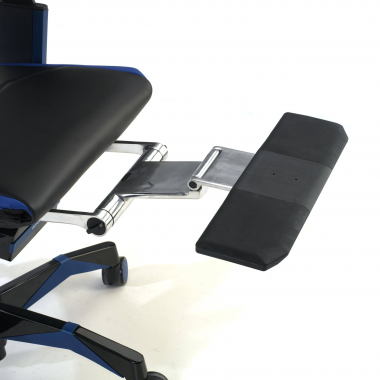 sedia gaming blu genidia vera pelle braccioli regolabili 5d supporto lombare poggiapiedi estensibile 7