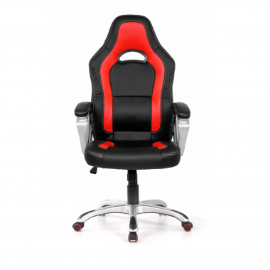 sedia gaming rosso dakar ecopelle braccioli fissi 3