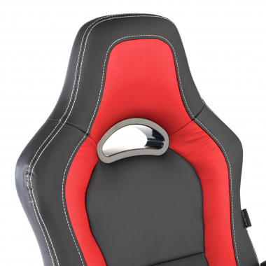 sedia gaming rosso dakar ecopelle braccioli fissi 5