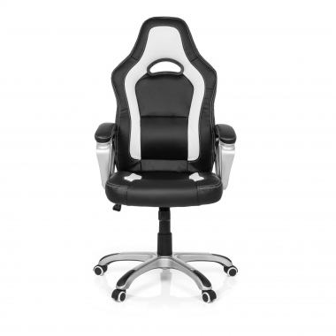 sedia gaming bianco dakar ecopelle braccioli fissi 3