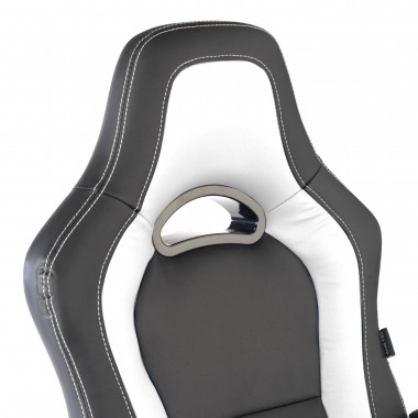 sedia gaming bianco dakar ecopelle braccioli fissi 5