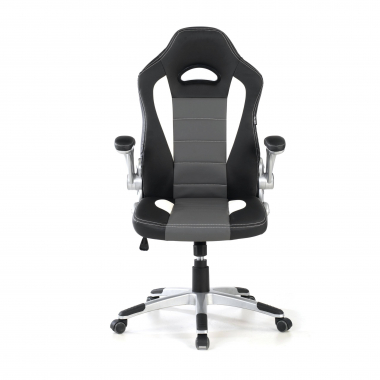 sedia gaming grigio lotus ecopelle braccioli ribaltabili 3