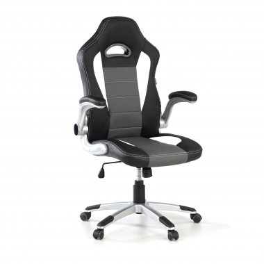 sedia gaming grigio lotus ecopelle braccioli ribaltabili 1